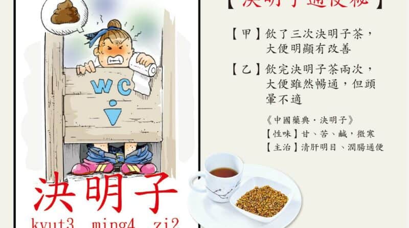 便秘冲杯決明子茶 熱底最啱飲 體虛暈陀陀
