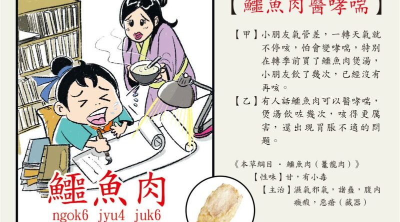 鱷魚肉煲湯 防哮喘不止咳