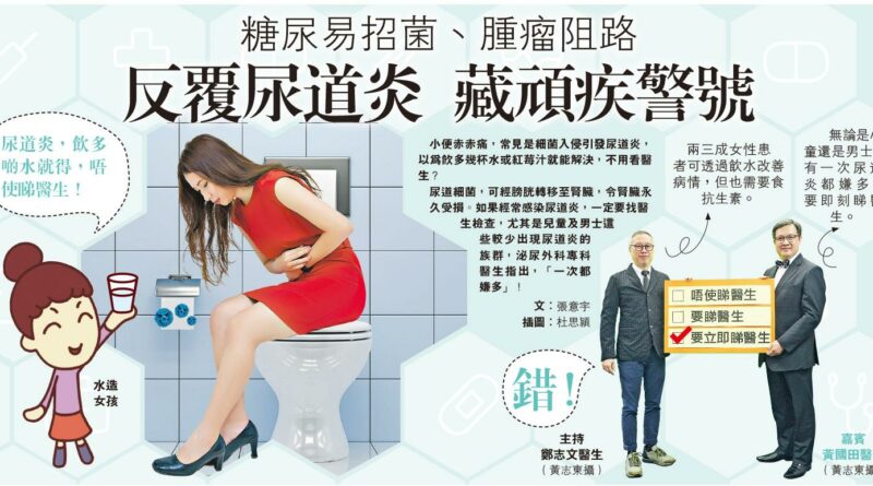 【尿道炎】糖尿易招菌、腫瘤阻路 反覆尿道炎 藏頑疾警號