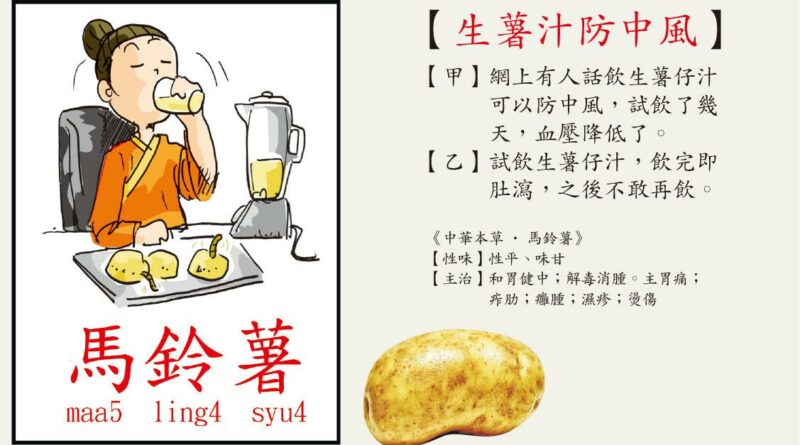 【營養要識】生薯汁防中風？小心寄生蟲入口